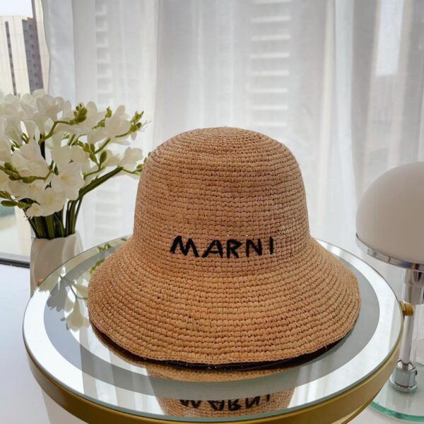 réplica,joyas,joyería,1:1,replica,fake,lujo,barato MARNI nuevo gorro de lavabo de rafia con gancho