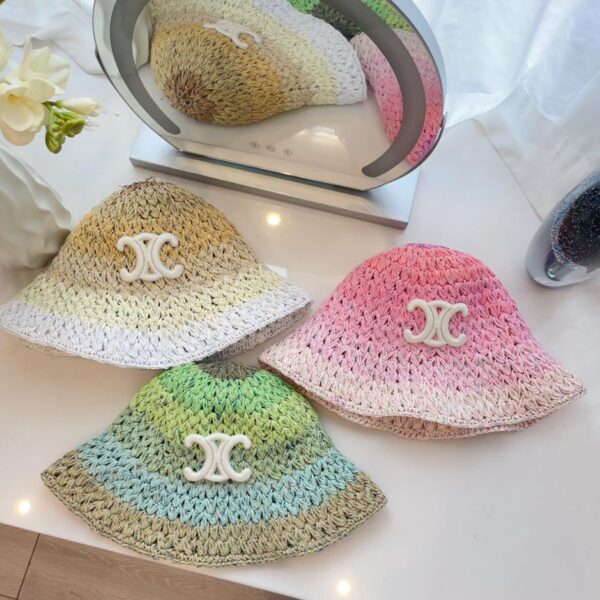 réplica,joyas,joyería,1:1,replica,fake,lujo,barato CELINE nuevo gorro de lavabo con gancho de mano degradado