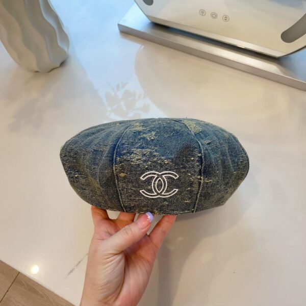 réplica,joyas,joyería,1:1,replica,fake,lujo,barato Boina con sombrero de pescador de mezclilla nueva de Chanel