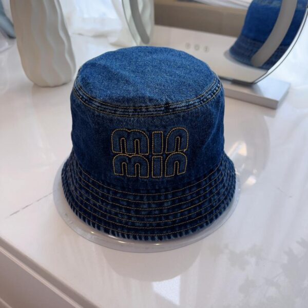 réplica,joyas,joyería,1:1,replica,fake,lujo,barato Min nuevo sombrero de pescador bordado en mezclilla