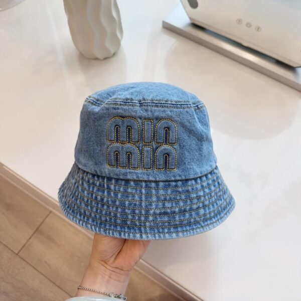réplica,joyas,joyería,1:1,replica,fake,lujo,barato Min nuevo sombrero de pescador bordado en mezclilla