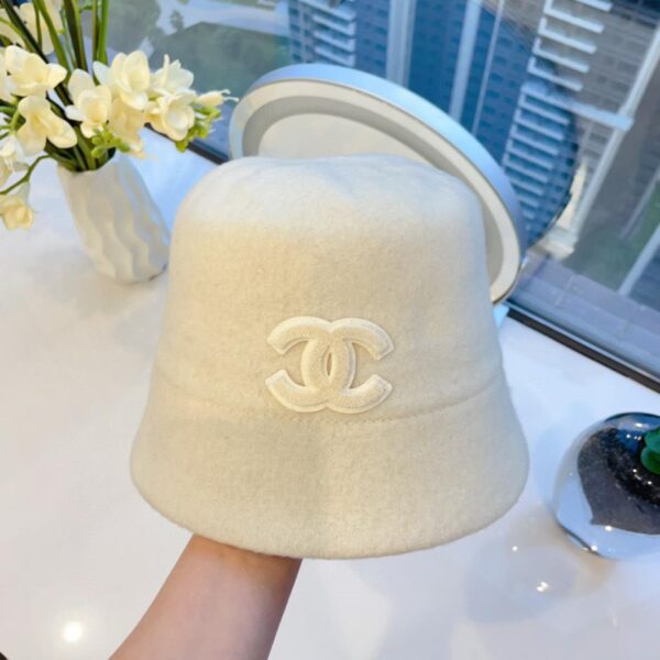 réplica,joyas,joyería,1:1,replica,fake,lujo,barato Sombrero de pescador de lana nueva Chanel sombrero de pescador pequeño con parte superior plana