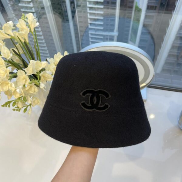 réplica,joyas,joyería,1:1,replica,fake,lujo,barato Sombrero de pescador de lana nueva Chanel sombrero de pescador pequeño con parte superior plana
