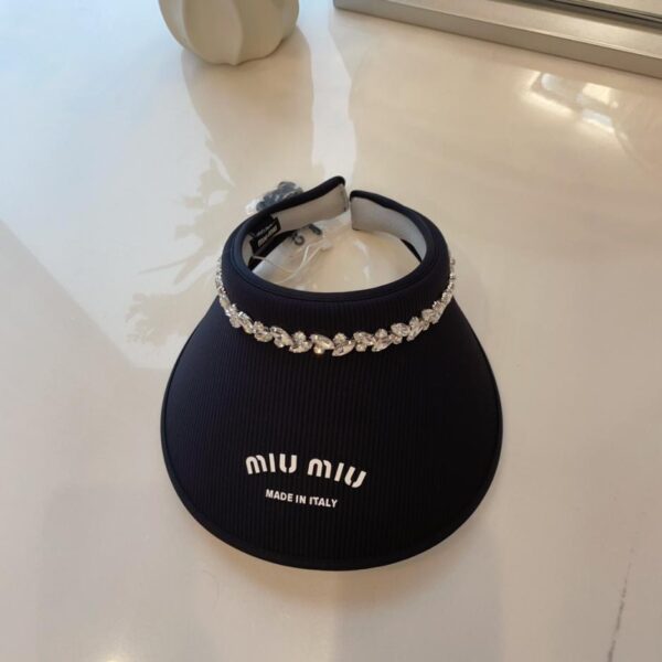 réplica,joyas,joyería,1:1,replica,fake,lujo,barato MiuMiu lujo nuevo sombrero de copa vacío con diamantes de imitación