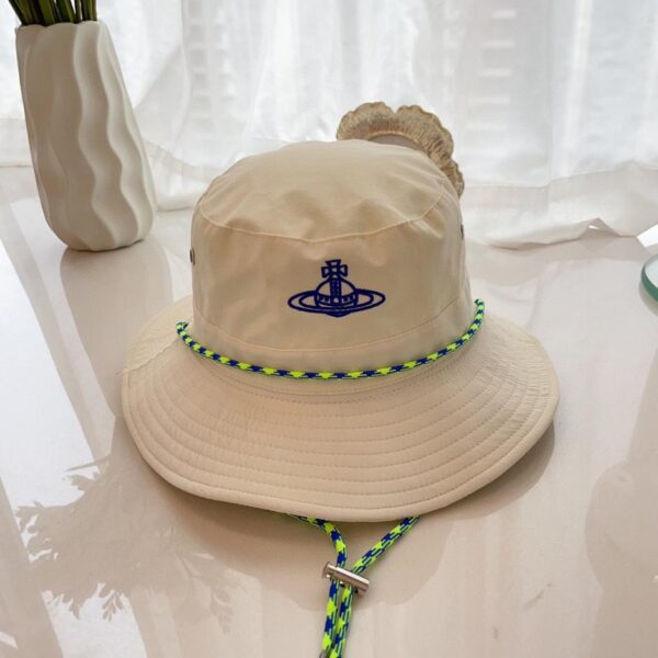 réplica,joyas,joyería,1:1,replica,fake,lujo,barato Vivienne Westwood Sombrero de pescador con material de protección solar Queen Mother