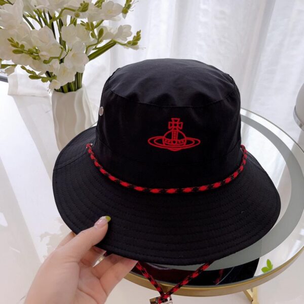 réplica,joyas,joyería,1:1,replica,fake,lujo,barato Vivienne Westwood Sombrero de pescador con material de protección solar Queen Mother