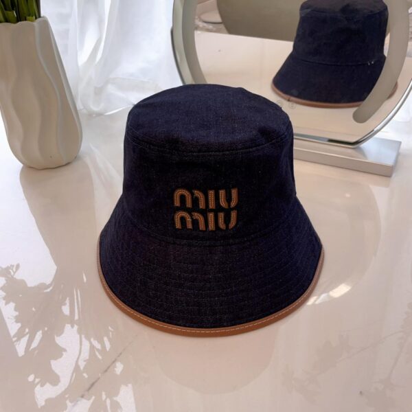réplica,joyas,joyería,1:1,replica,fake,lujo,barato MiuMiu nuevo sombrero de pescador de lona