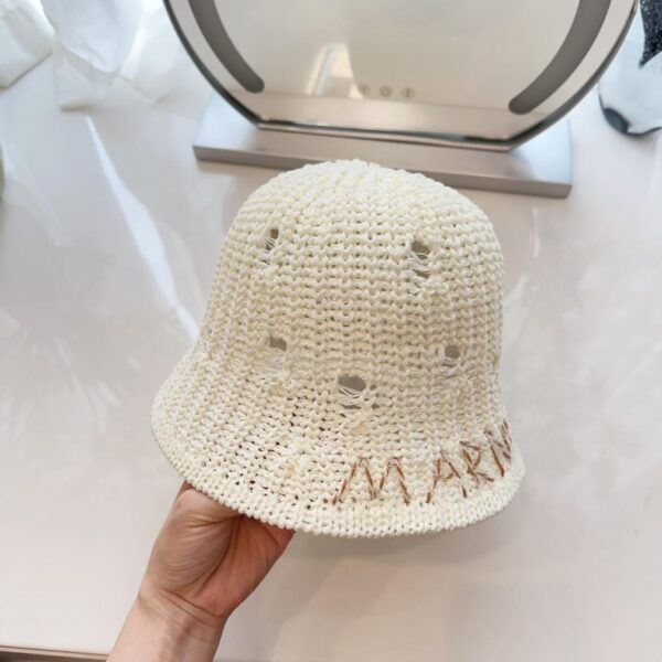 réplica,joyas,joyería,1:1,replica,fake,lujo,barato El nuevo sombrero de pescador personalizado con agujeros huecos de Marni