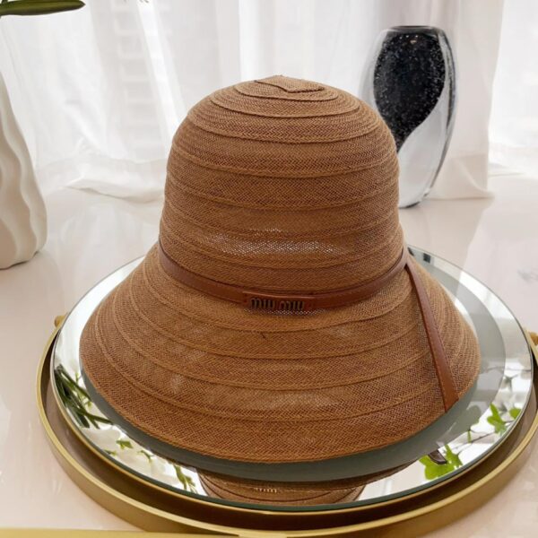 réplica,joyas,joyería,1:1,replica,fake,lujo,barato Gorro de lavabo elegante estilo Hepburn extragrande de MiuMiu