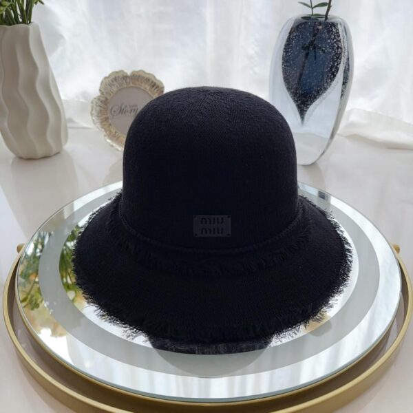 réplica,joyas,joyería,1:1,replica,fake,lujo,barato MiuMiu sombrero de pescador tejido