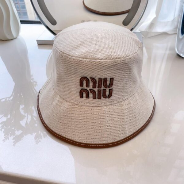 réplica,joyas,joyería,1:1,replica,fake,lujo,barato MiuMiu nuevo sombrero de pescador de lona