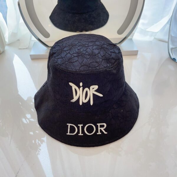 réplica,joyas,joyería,1:1,replica,fake,lujo,barato DIOR nuevo sombrero de pesca con flores bordadas