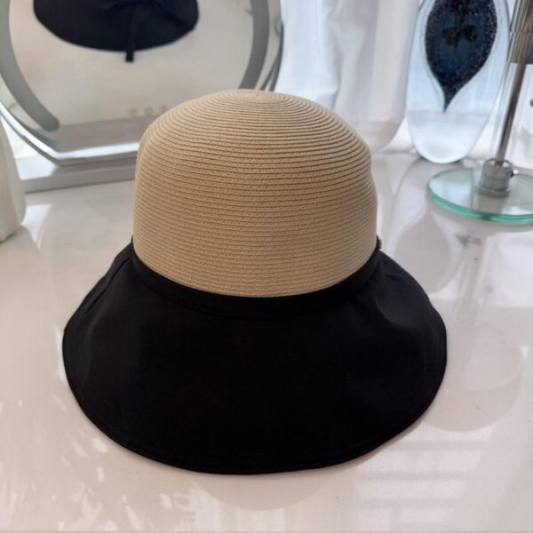 réplica,joyas,joyería,1:1,replica,fake,lujo,barato MiuMiu primavera y verano nuevo estilo sombrero de pescador de paja con lazo