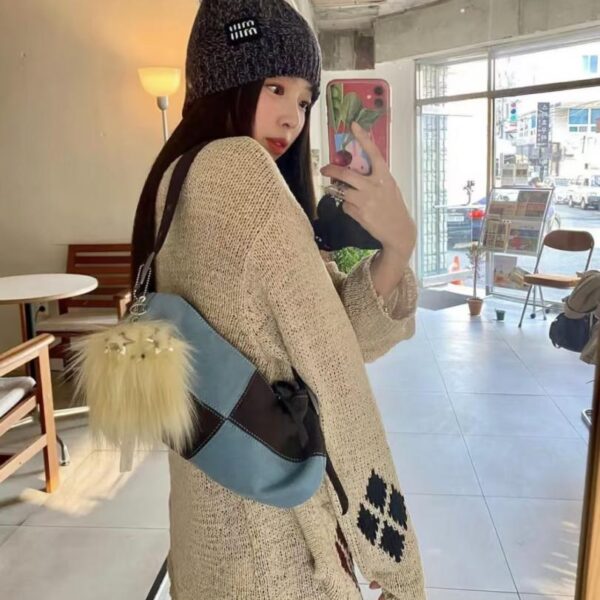 réplica,joyas,joyería,1:1,replica,fake,lujo,barato MiuMiu nuevo gorro de punto de tela de chenilla