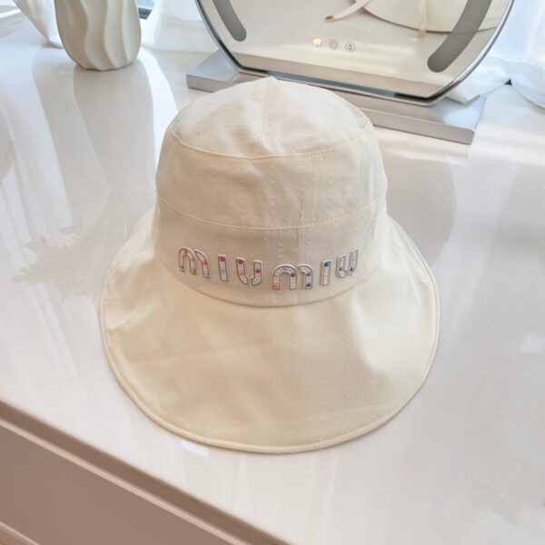 réplica,joyas,joyería,1:1,replica,fake,lujo,barato MiuMiu nuevo sombrero de pescador con protección solar