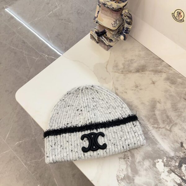 réplica,joyas,joyería,1:1,replica,fake,lujo,barato Gorro de lana de punto sencillo de principios de otoño Celine