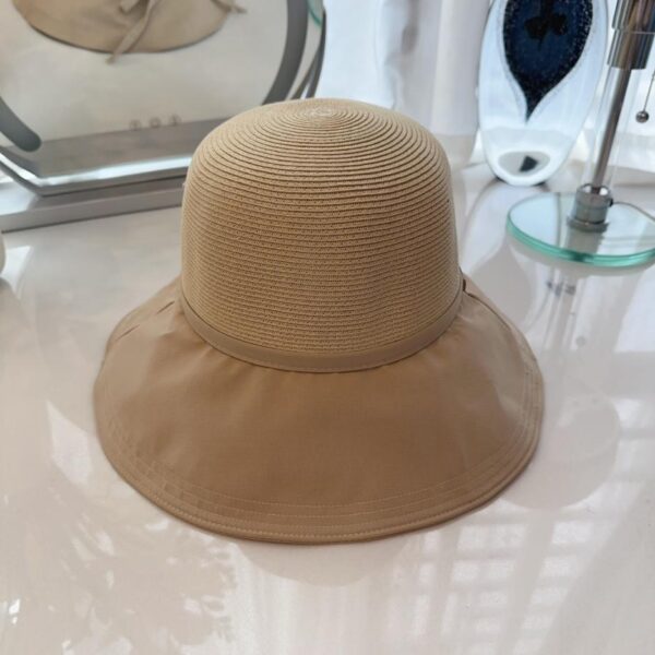 réplica,joyas,joyería,1:1,replica,fake,lujo,barato MiuMiu primavera y verano nuevo estilo sombrero de pescador de paja con lazo