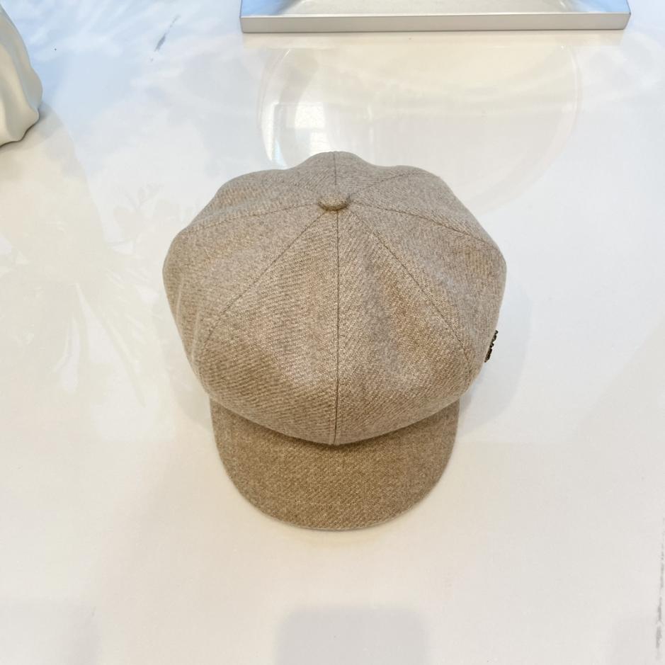 réplica,joyas,joyería,1:1,replica,fake,lujo,barato réplica,joyas,joyería,1:1,replica,fake,lujo,barato Gorra Prada con visera octogonal de lana