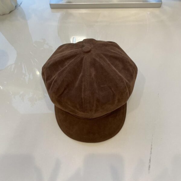 réplica,joyas,joyería,1:1,replica,fake,lujo,barato Boina octogonal Chanel de ante nobuck