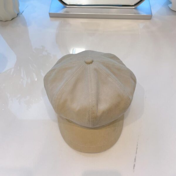 réplica,joyas,joyería,1:1,replica,fake,lujo,barato Boina octogonal Chanel de ante nobuck
