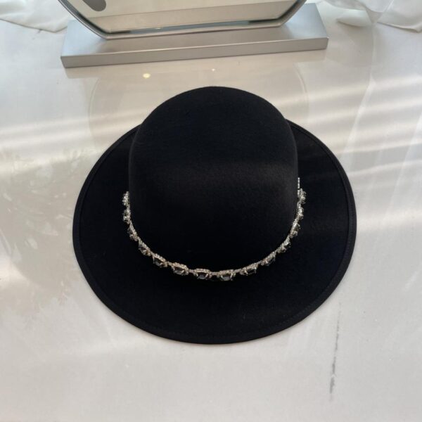 réplica,joyas,joyería,1:1,replica,fake,lujo,barato Gucci nuevo sombrero plano sombrero de fieltro de lana sombrero de copa