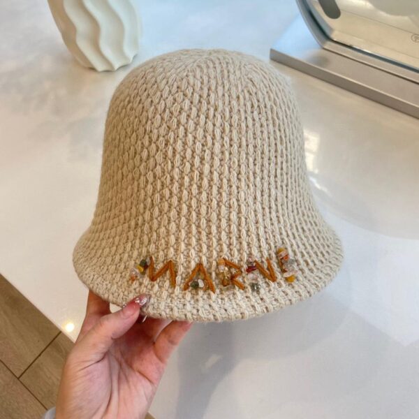 réplica,joyas,joyería,1:1,replica,fake,lujo,barato Marni nuevo gorro de pescador de lana de otoño e invierno 100% lana