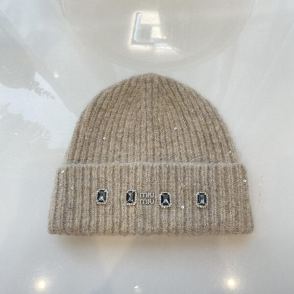 réplica,joyas,joyería,1:1,replica,fake,lujo,barato Miu Miu nuevo gorro de punto suelto de color brillante