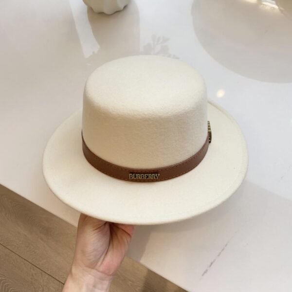 réplica,joyas,joyería,1:1,replica,fake,lujo,barato Burberry nuevo sombrero de copa plano de lana de otoño e invierno 100% lana