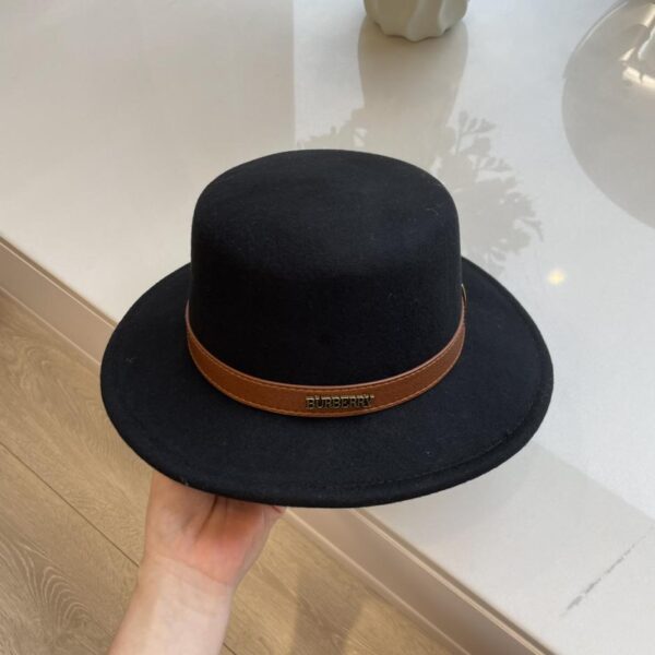réplica,joyas,joyería,1:1,replica,fake,lujo,barato Burberry nuevo sombrero de copa plano de lana de otoño e invierno 100% lana