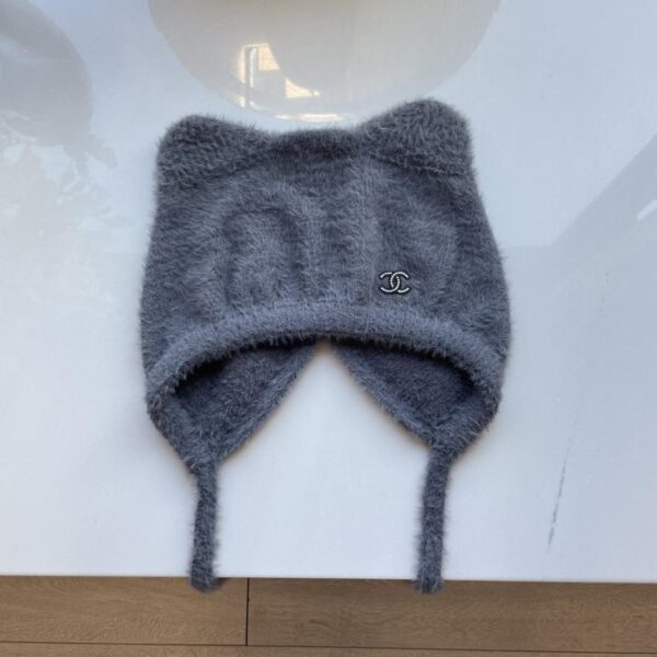 réplica,joyas,joyería,1:1,replica,fake,lujo,barato Chanel Xiaoxiang nuevo gorro de punto con protección para los oídos y orejas de gato