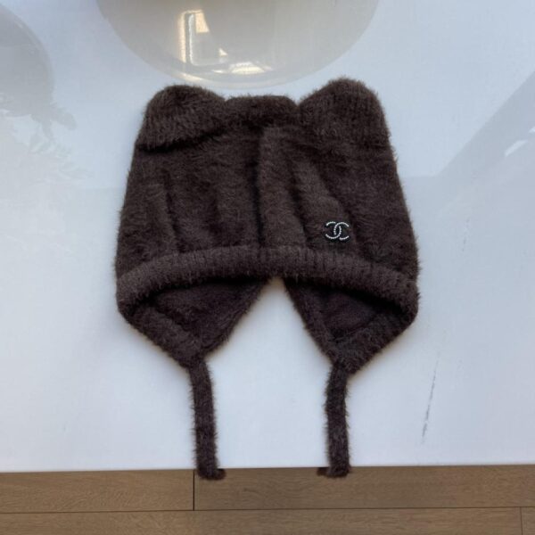réplica,joyas,joyería,1:1,replica,fake,lujo,barato Chanel Xiaoxiang nuevo gorro de punto con protección para los oídos y orejas de gato