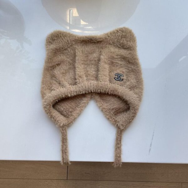 réplica,joyas,joyería,1:1,replica,fake,lujo,barato Chanel Xiaoxiang nuevo gorro de punto con protección para los oídos y orejas de gato