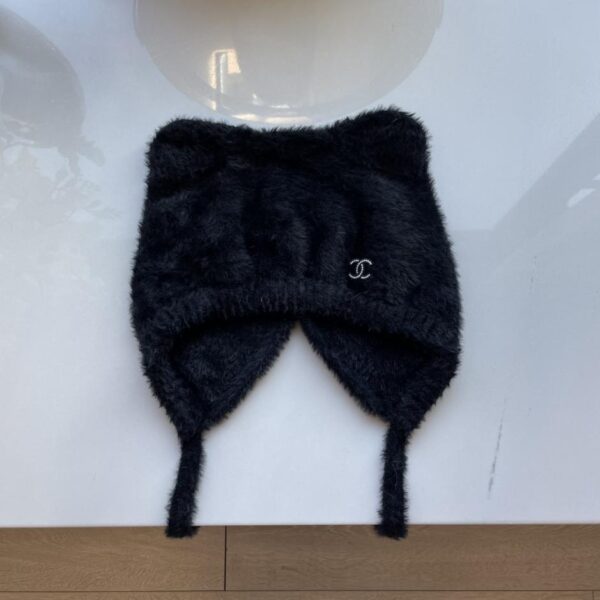 réplica,joyas,joyería,1:1,replica,fake,lujo,barato Chanel Xiaoxiang nuevo gorro de punto con protección para los oídos y orejas de gato