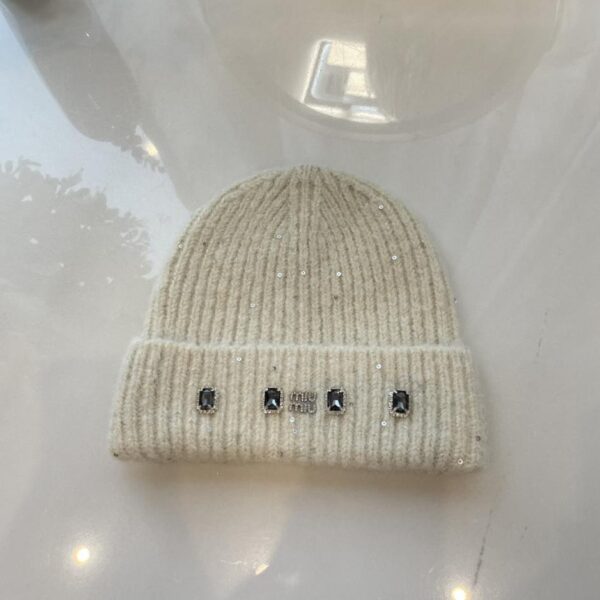 réplica,joyas,joyería,1:1,replica,fake,lujo,barato Miu Miu nuevo gorro de punto suelto de color brillante