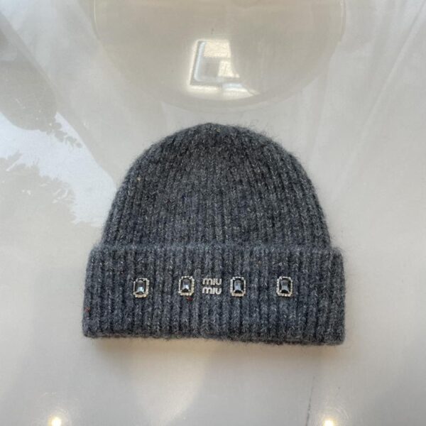 réplica,joyas,joyería,1:1,replica,fake,lujo,barato MiuMiu nuevo gorro de punto suelto de color brillante