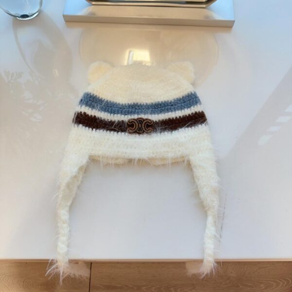 réplica,joyas,joyería,1:1,replica,fake,lujo,barato Gorro tejido a mano con osito nuevo de Celine
