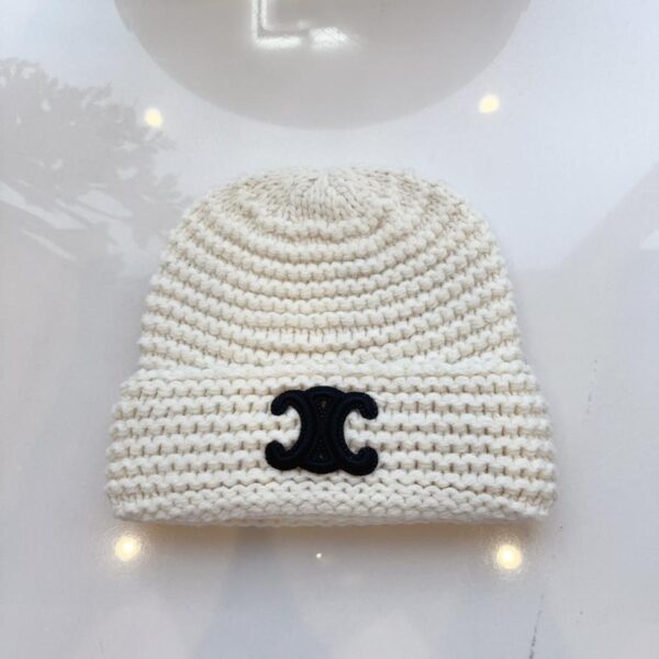 réplica,joyas,joyería,1:1,replica,fake,lujo,barato Gorro de punto suelto con aguja gruesa y textura CELINE