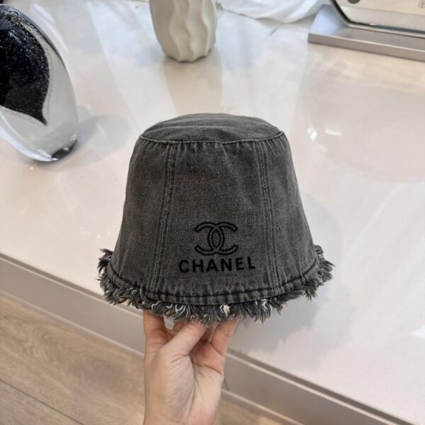 réplica,joyas,joyería,1:1,replica,fake,lujo,barato Sombrero de pescador de mezclilla con borlas lavadas de Chanel