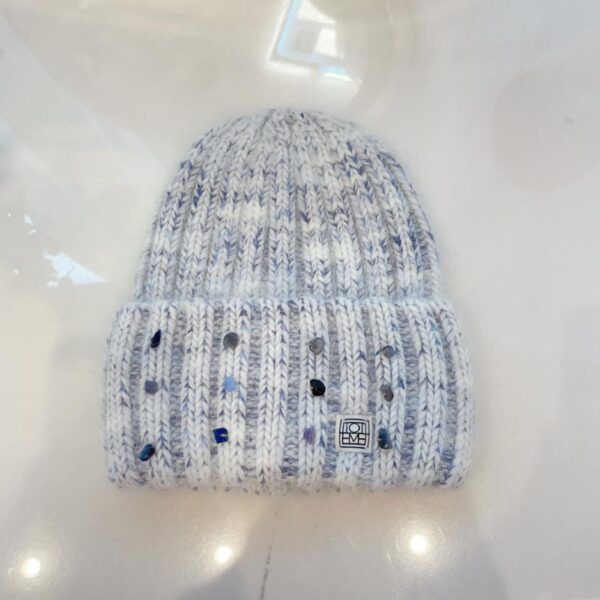 réplica,joyas,joyería,1:1,replica,fake,lujo,barato Toteme nuevo otoño e invierno sombrero tejido de piel de conejo de colores mezclados