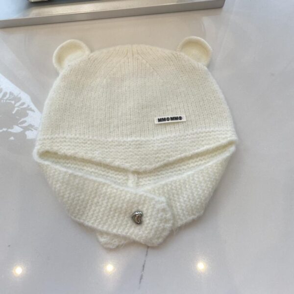 réplica,joyas,joyería,1:1,replica,fake,lujo,barato Margiela mm6 otoño e invierno bufanda con orejas de oso gorro de punto