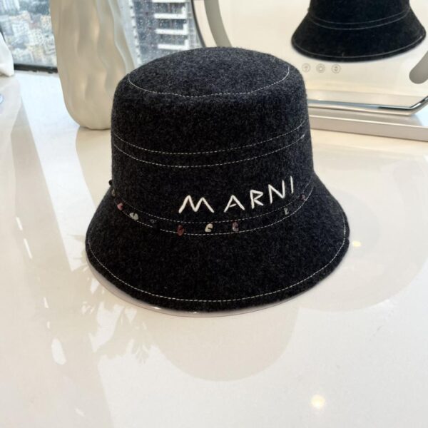 réplica,joyas,joyería,1:1,replica,fake,lujo,barato Marni nuevo gorro de pescador de lana de otoño e invierno 100% lana