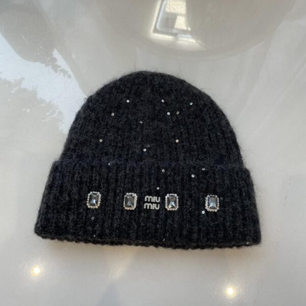 réplica,joyas,joyería,1:1,replica,fake,lujo,barato MiuMiu nuevo gorro de punto suelto de color brillante