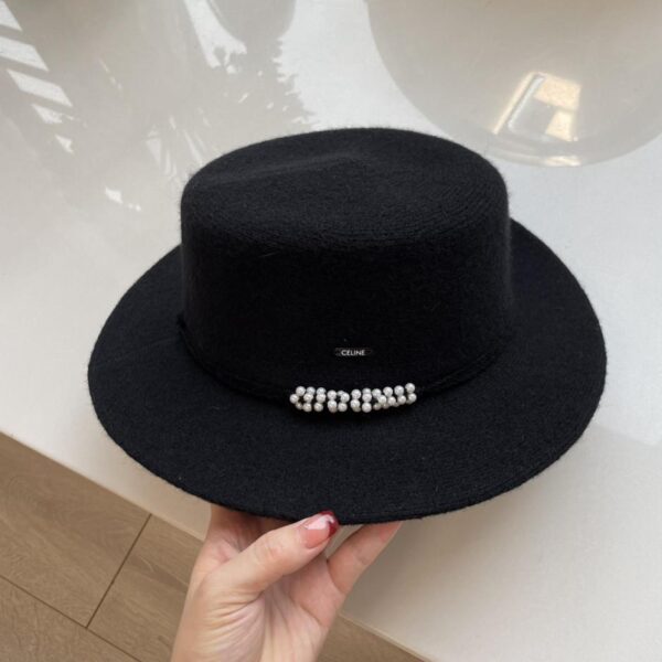 réplica,joyas,joyería,1:1,replica,fake,lujo,barato Gorro plano CELINE de lana virgen