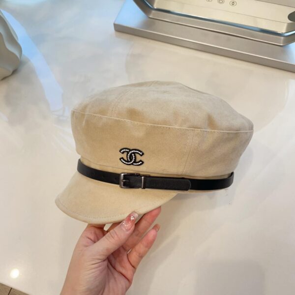 réplica,joyas,joyería,1:1,replica,fake,lujo,barato Boina con lengua de pato de ante nuevo Chanel