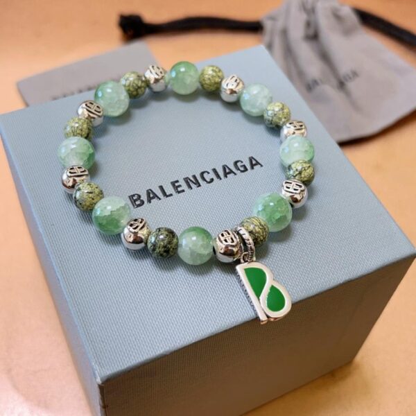 réplica,joyas,joyería,1:1,replica,fake,lujo,barato Pulsera Balenciaga de piedra natural para hombre y mujer (4EEA)