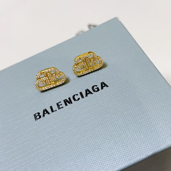réplica,joyas,joyería,1:1,replica,fake,lujo,barato BALENCIAGA Pendientes Contador Sincronización Pendientes Doble Forma B (8D42)