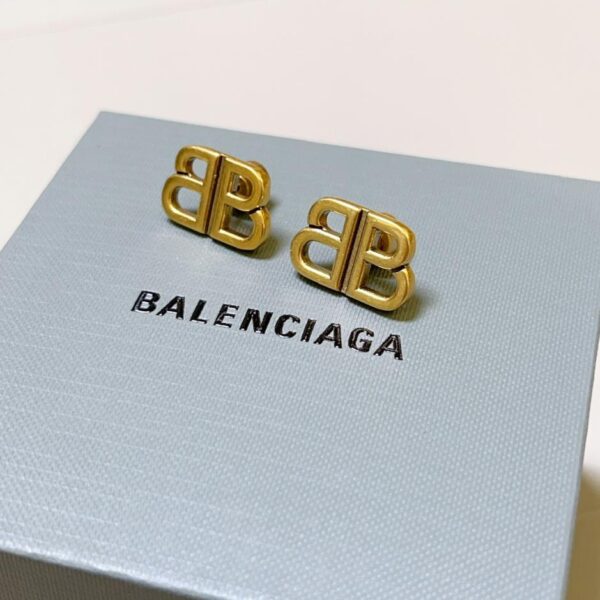 réplica,joyas,joyería,1:1,replica,fake,lujo,barato BALENCIAGA Pendientes Contador Sincronización Pendientes Doble Forma B (8FC7)