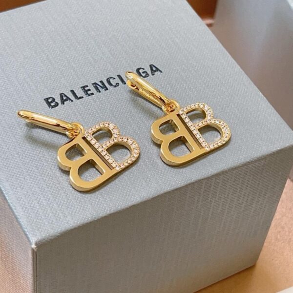 réplica,joyas,joyería,1:1,replica,fake,lujo,barato Pendientes BALENCIAGA contrasincronización (F793)