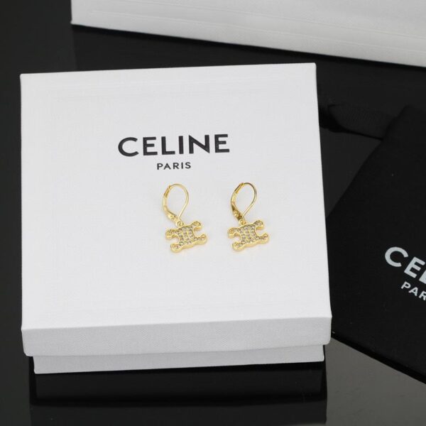 réplica,joyas,joyería,1:1,replica,fake,lujo,barato Pendientes con candado nuevo Celine (914F)