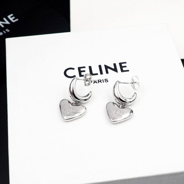 réplica,joyas,joyería,1:1,replica,fake,lujo,barato Pendientes de amor Celine Arco de Triunfo (14EA)